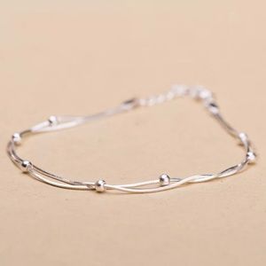NEW! 925 Sterling Silver Double Chain Anklet!